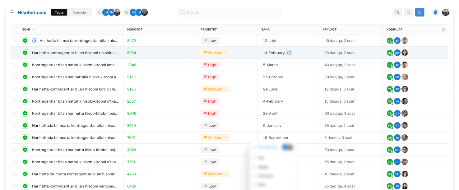 Task Management Interface